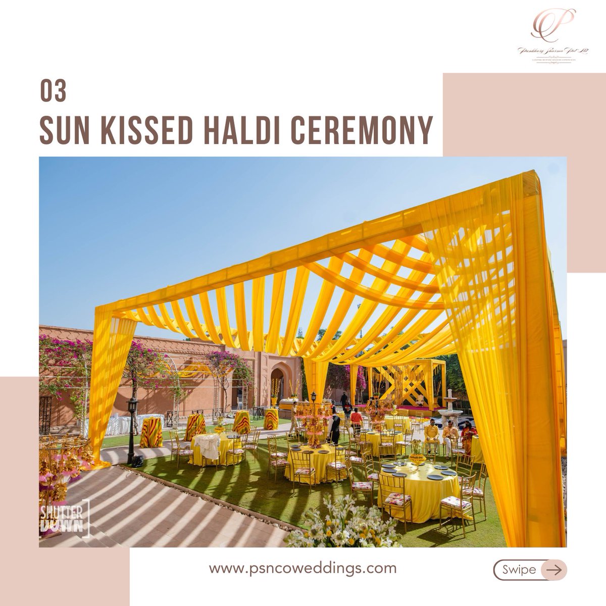 PSPLOfficial's tweet photo. Planning a summer wedding? ☀️ From pool parties to beachside vows, @PankhurySharmaPvtLtd makes your dream wedding a reality! 💍✨ Let's create unforgettable moments together. #SummerWedding #WeddingIdeas #WeddingPlanner #WeddingDecor #BeachWedding #MehendiCeremony https://t.co/OGNcUiJOV3