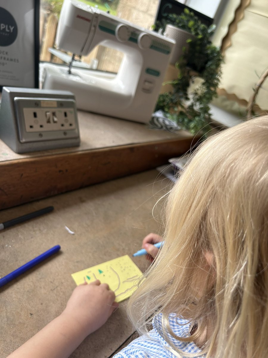 gilwern_school's tweet photo. #GilwernReception have been exploring sewing, after some interesting discussions when singing ‘wind the bobbin up’ 🎶 We worked together using our new skills to make a patchwork blanket to make our home corner doll feel cosy and warm 🪡 #LinesOfEnquiry #GilwernECC #LI #SciTech https://t.co/vtkCtS2apm