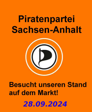 Piraten_LSA's tweet photo. #Piratenpartei Sachsen-Anhalt heute wieder mit Stand ab 12 Uhr auf dem Markt in Stendal beim #CSDStendal @Piraten_LSA #Piraten #Stendal #SachsenAnhalt #Passion #Respekt #Freiheit #Würde #Teilhabe #Pride #Dignity #Equality #Integrity @Piratenpartei https://t.co/2xhvlkyDxp