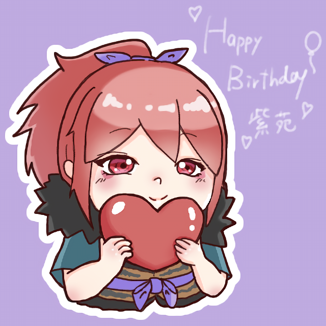 musksann's tweet photo. 紫苑ちゃん
お誕生日おめでとうございます🎈💕
#ninjart https://t.co/04il4R4S5o