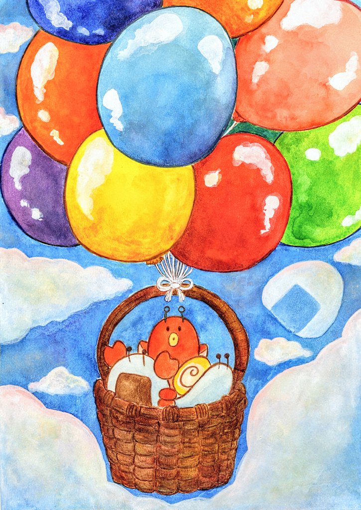 🎈

#illustrationart
#イラスト
#ゆるいイラスト