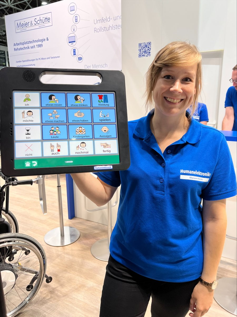 Humanelektronik's tweet photo. 🌟 HE Kommunikator Light II – Kommunikation neu definiert! 🌟

Der HE Kommunikator Light II ermöglicht Menschen, die nicht oder nur eingeschränkt sprechen können, effektive Kommunikation – überall und jederzeit! 

Dank verschiedener Apps ist er individuell konfigurierbar. https://t.co/V9cIUVqqyu