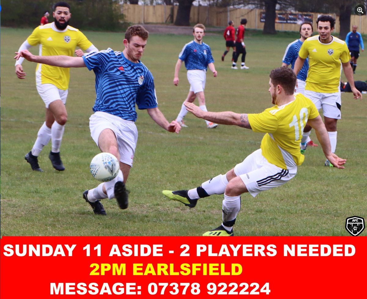 2 players needed for SUNDAY 11 aside.  #FULHAM  #Wandsworth