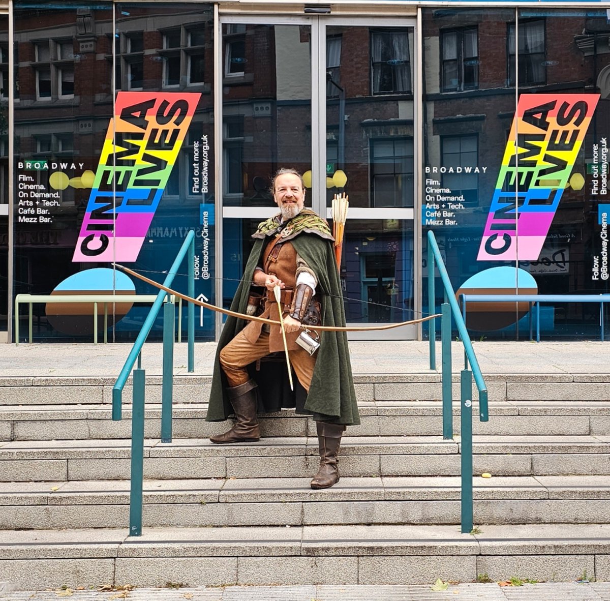 Robin Hood Tim (@robinhoodtim) on Twitter photo Today you can join Nottingham's Official Robin Hood at Nottingham's brilliant <a href="/BroadwayCinema/">Broadway Cinema</a> for their Robin Hood Marathon (thankfully a fun cinematic one) where I'll also be introducing the joyous classic 1938 Errol Flynn THE ADVENTURES OF ROBIN HOOD!
broadway.org.uk/whats-on/robin… Today you can join Nottingham's Official Robin Hood at Nottingham's brilliant <a href="/BroadwayCinema/">Broadway Cinema</a> for their Robin Hood Marathon (thankfully a fun cinematic one) where I'll also be introducing the joyous classic 1938 Errol Flynn THE ADVENTURES OF ROBIN HOOD!
broadway.org.uk/whats-on/robin…