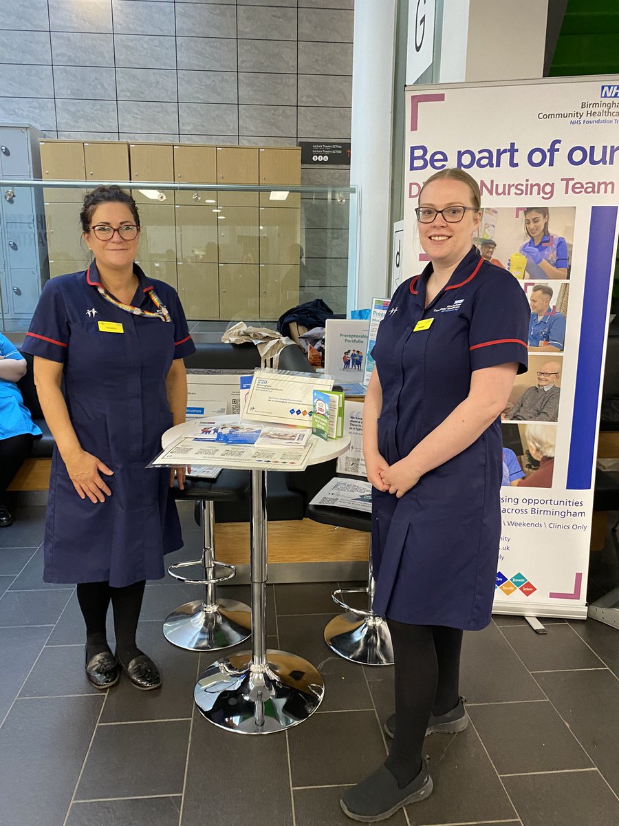 Great to talk to about nursing and AHP apprenticeships at BCU open day #bchcgreatplacetowork