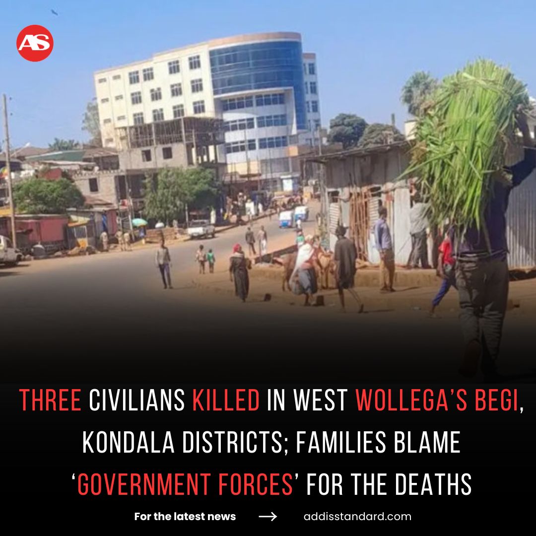 addisstandard's tweet photo. #Ethiopia: Three civilians killed in West #Wollega’s #Begi, #Kondala districts; families blame ‘government forces’ for the deaths

Three civilians were killed in the Begi and Kondala districts of West Wollega Zone, #Oromia region, with residents and families blaming "government forces." The killings occurred during the ongoing conflict between government forces and armed groups, particularly the Oromo Liberation Army (#OLA).

Kasim Birhanu, the brother of one victim, said his brother Abib was shot by government forces on September 22, 2024, while returning from the market in Begi City. "They stopped Abib, interrogated him, and shot him," Kasim said. Another incident on the same day in Kondala resulted in two more deaths, with victims accused of supporting the OLA before their bodies were found. Families and residents expressed concerns over increasing violence and military activity in the region.

https://t.co/a5YOGHGTao