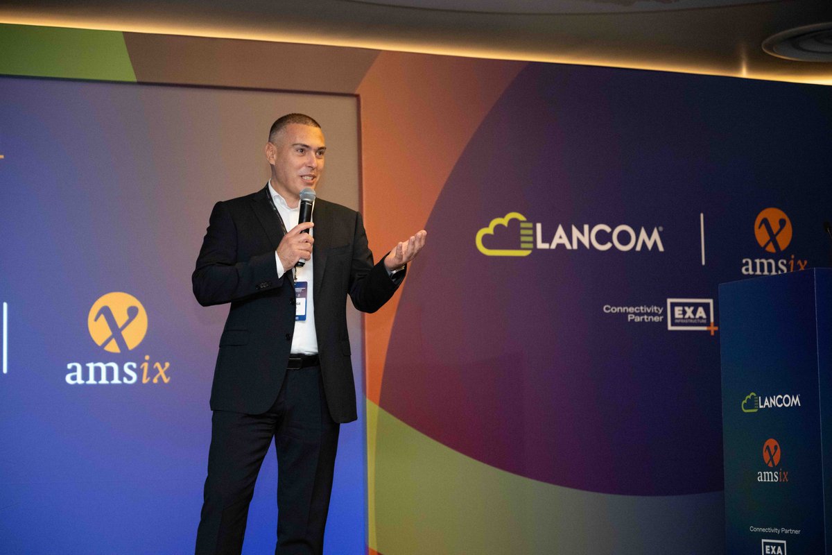 lancomgr's tweet photo. 📌 We extend our heartfelt gratitude to all who contributed to the success of AMS-IX & LANCOM event on September 26.
A special thank you to @papastergiougr , Minister of Digital Governance of Greece, for his insightful welcoming speech.
#Amsix #Lancom #EXAinfrastructure https://t.co/hp1z39CoH5