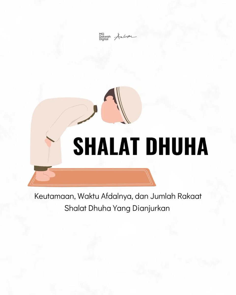 dakwapedia's tweet photo. Sahabatku yang baik

Yuk sahabat mari kita belajar mengenai  Keutamaan, Waktu Afdalnya, dan Jumlah Rakaat Shalat Dhuha Yang Dianjurkan.....

Jangan lupa untuk dipelajari dan diterapkan dalam kehidupan sehari-hari sahabat...

Cr ig/aagym https://t.co/JLz5GXgGC0