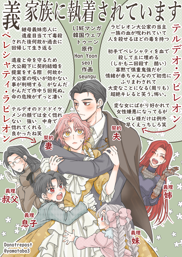 今はまっている韓国漫画の中で一番夢中になっている「義家族に執着され