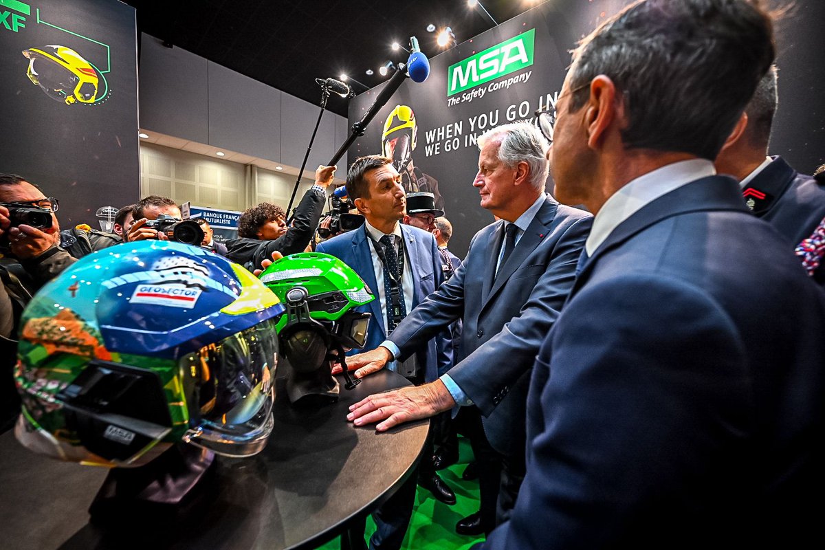 #CNSPF2024 | Le casque <a href="/MSAsafety/">MSA</a> fabriqué en France est le symbole fort de l'engagement des sapeurs-pompiers. Un symbole de force et de protection.