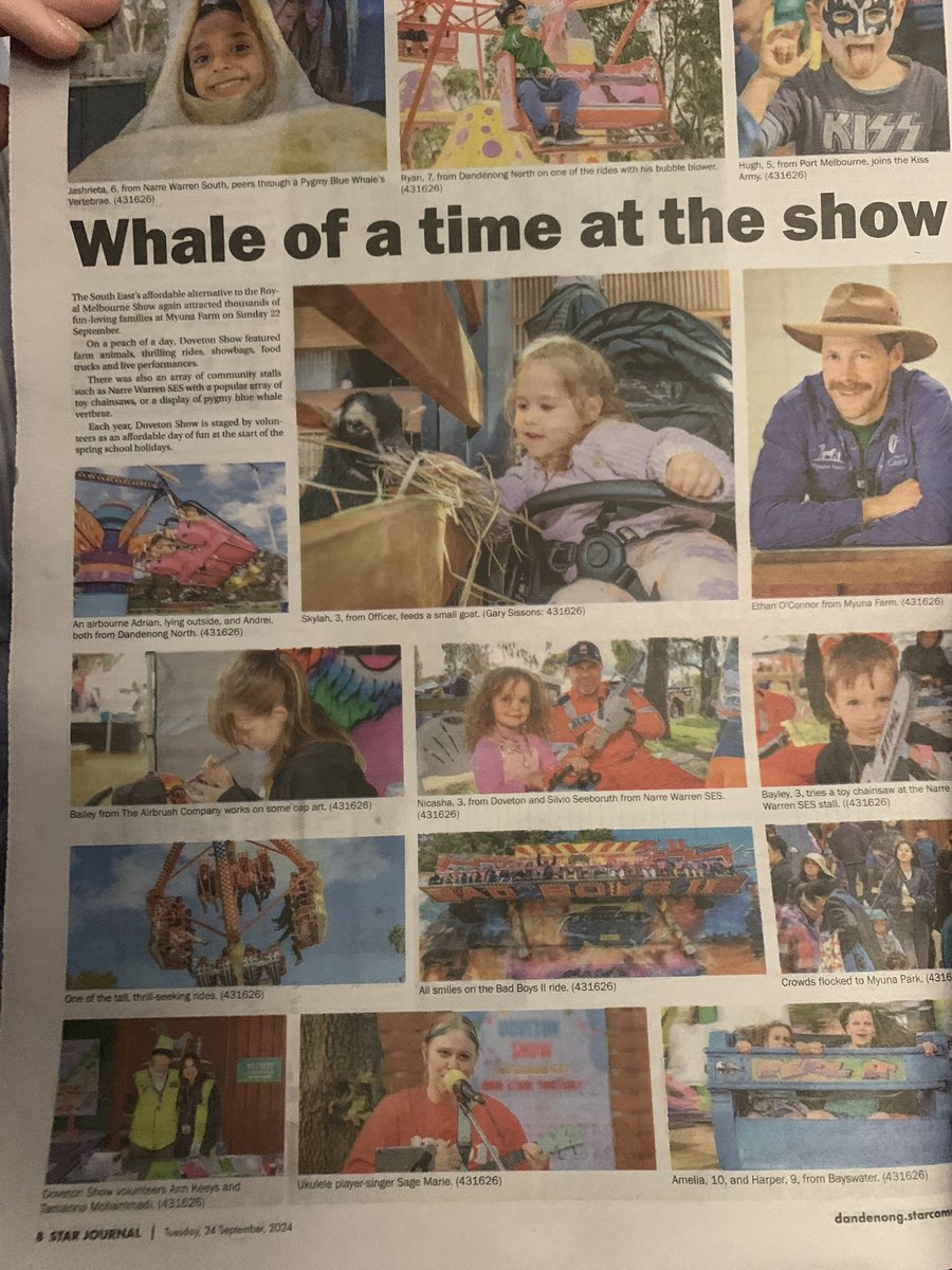 Performed at the Doveton show last weekend and was snapped by the local photographer &amp; lucky enough that make it in the newspaper, just drove down to the shops to grab a real copy for my mums collection! 📸 🤩 🗞️
<a href="/StarNews_SE/">Star News</a> 

dandenong.starcommunity.com.au/entertainment/…