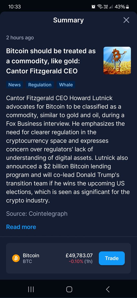 Corado_100's tweet photo. Happy Saturday!!!! 

BREAKING NEWS!! 

Headline: 

Bitcoin should be treated as a commodity,  like gold ..... 

Q4 is fast approaching, fasten your seatbelts..... 

More info below 👇 
.
#dailyCryptoArticle #latestCryptonews #cryptonews #cryptomarket 
#Bitcoin       #btc       #Finance #Solana #PEPE  #Ethereum #crypto #cryptocurrency #cryptonews #crypto #cryptoart #Argentina #EthereumETF #trading #FOMO #Dogecoin #cryptotrader #altcoin #cryptohac #Pepe 

#coinbase #cryptocurrencynews  #Binance       #Airdrop #SOL #cryptomining #bitcoinprice  #cryptocoin #xrp
#Ai #ElSalvador