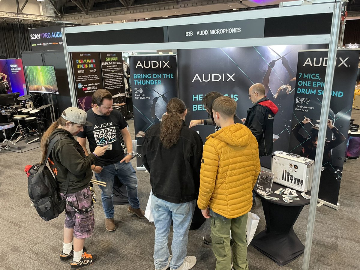 Drummers! We’re at <a href="/theukdrumshow/">The UK Drum Show</a> with <a href="/AudixMics/">AUDIX</a> - find us at booth B3B for expert drum mic knowledge and exclusive DEALS!

#ukdrumshow #theukdrumshow #audixmics #drummics #microphones #tradeshow #showdeals #audix #kickdrumsmics