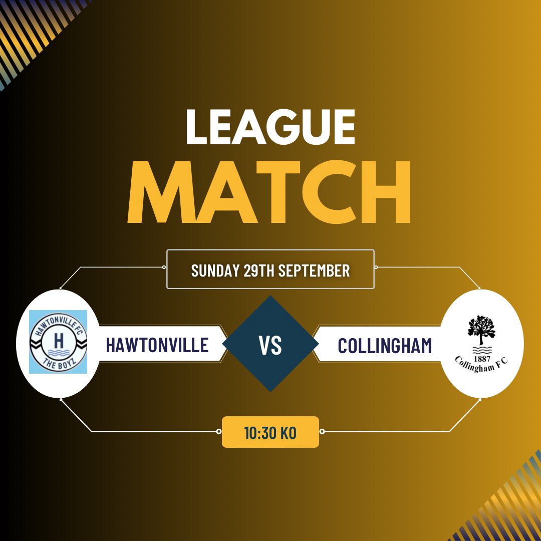 Tomorrow we are away to Hawtonville in the league. Hopefully we can pick up our first points of the season 🤞

📅 Sunday 29th September

⏰ 10:30AM

📍Coronation Street, NG24 3BD

#UTC 🟠⚫️
