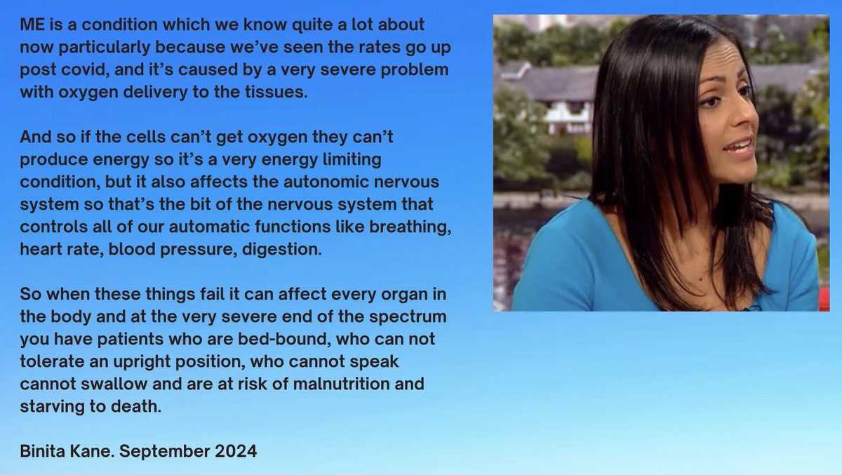 arisonsned's tweet photo. Thank you @BinitaKane for saying on @BBCBreakfast “We know a lot about ME” and the excellent description of #MyalgicEncephalomyelitis #ME 
Thank you @swastrosarah for speaking about Maeve, to make the future different, better for people and families of people with #verysevereME https://t.co/m7wzhXe51m