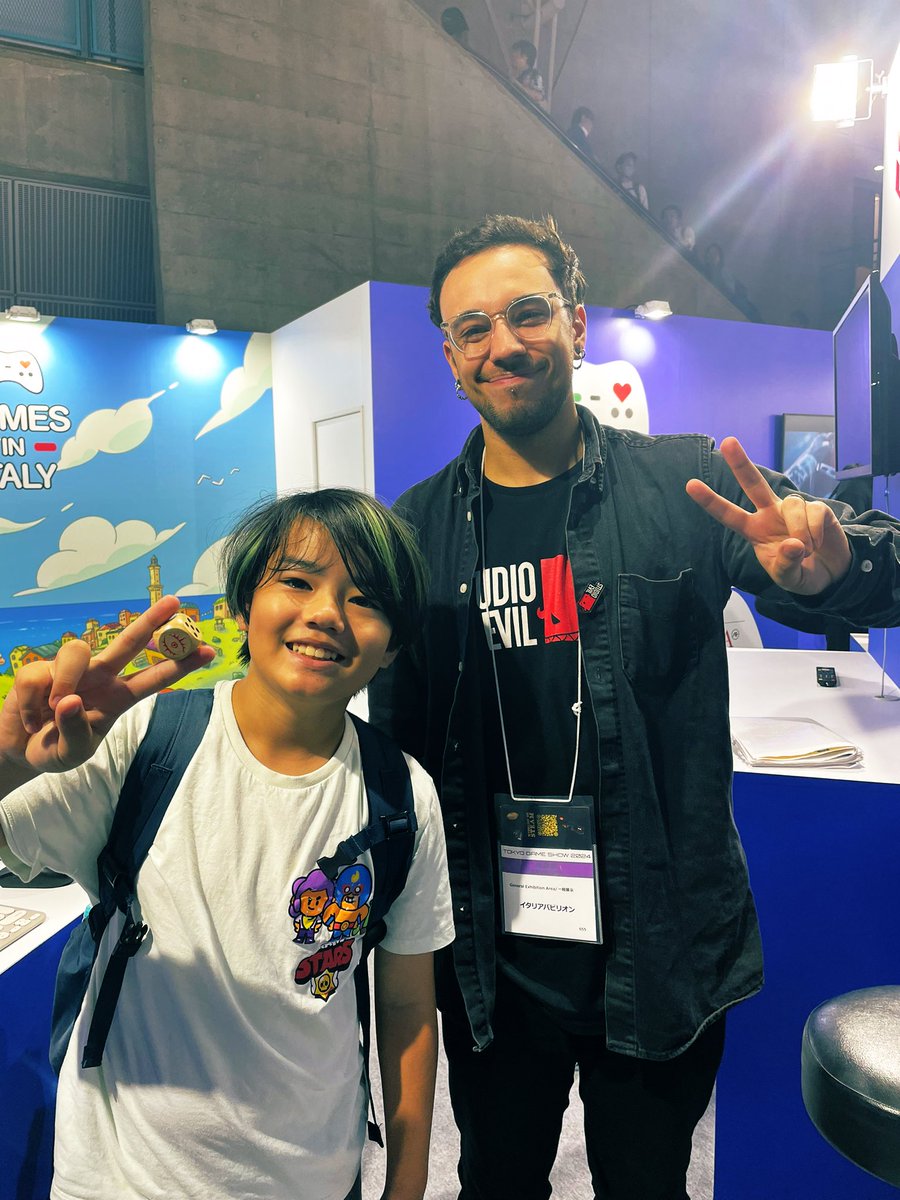 FIS-H LeaGOAT (@leagoat1129_fn) on Twitter photo ふらっと体験したイタリアのゲームが面白かった!最初はホラーっぽくてビビってたけど、クリアしたら🎲をプレゼントしてくれて嬉しかったです!Grazie!!
<a href="/STUDIOEVIL/">Studio Evil</a>
#TGS2024 ふらっと体験したイタリアのゲームが面白かった!最初はホラーっぽくてビビってたけど、クリアしたら🎲をプレゼントしてくれて嬉しかったです!Grazie!!
<a href="/STUDIOEVIL/">Studio Evil</a>
#TGS2024