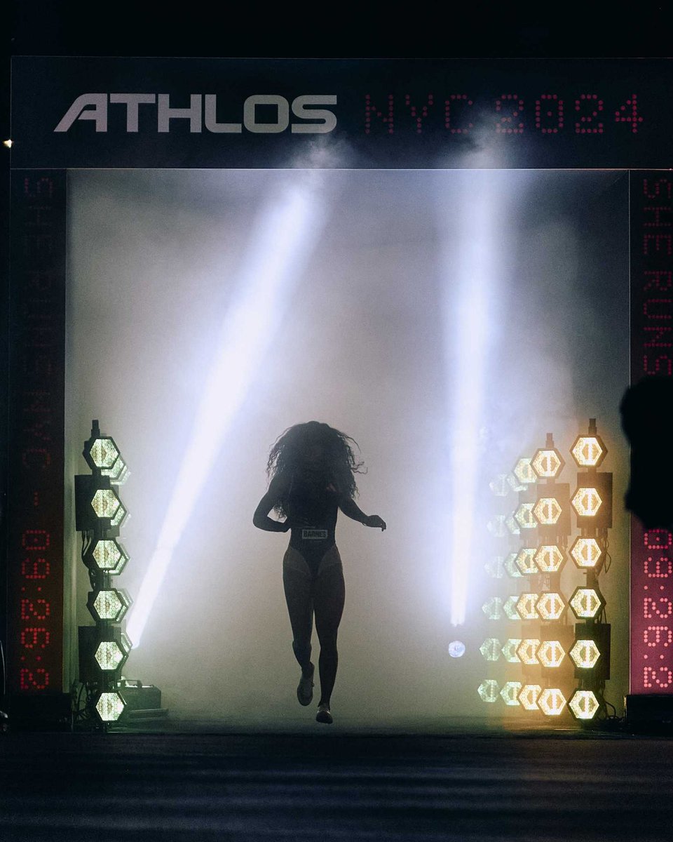athlos's tweet image. In the heart of NYC, under the bright lights, these women didn’t just step onto the track, they stepped into history. #MakingHistory #AthlosNYC” #Athlos 

Pc: @elijahagurs