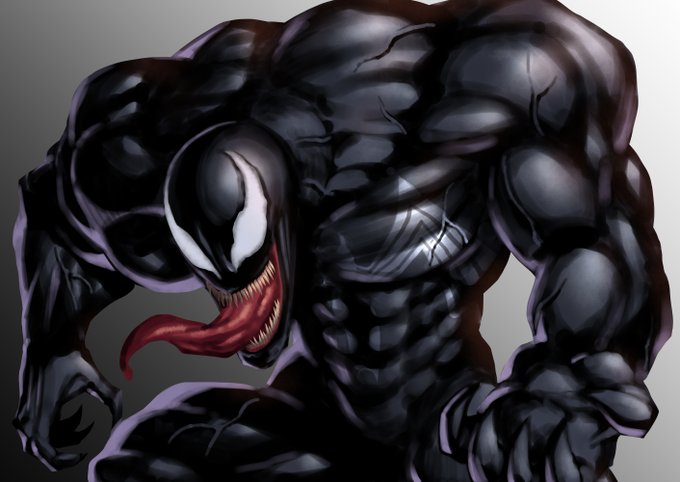 色をゴリゴリおいて削って厚塗りもどきして楽しむのはヴェノムが一番。筋肉適当に色で作っていくのほんとに楽しい 
