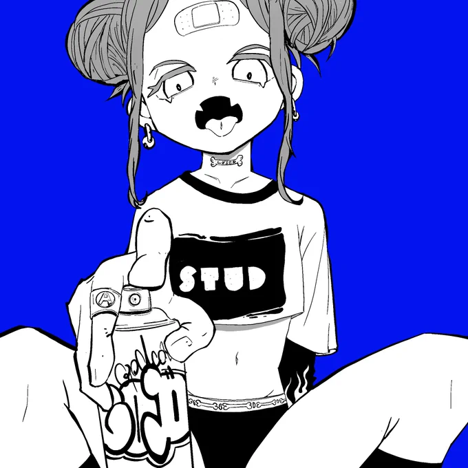 青い色を使う時限りなく透明に近いブルーという小説のような狂気をはらんだ青を目指しています #とびきりのブルーを魅せて下さい 