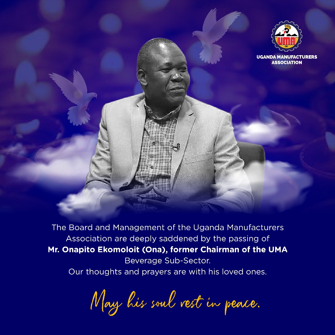 newsUMA's tweet photo. The Manufacturing Sector deeply mourns the loss of a distinguished leader, Mr. Onapito Ekomoloit (Ona). His contributions will leave a lasting legacy. 
🕊️May his soul rest in peace🕊️