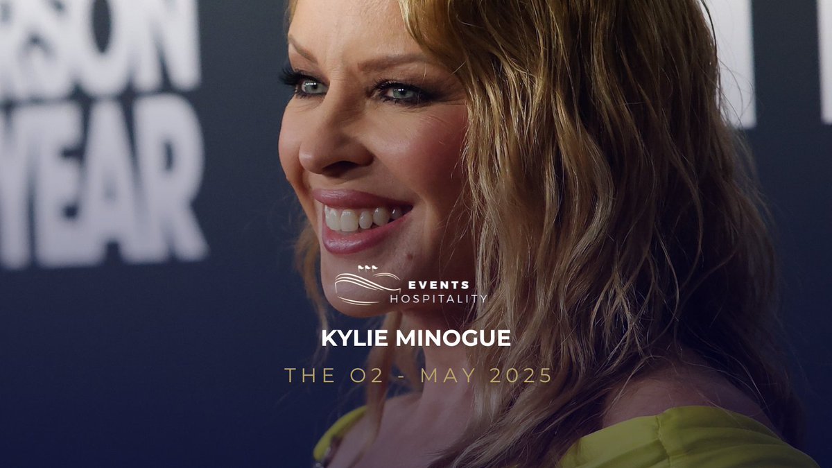 Eventshosp's tweet photo. Kylie returns to the UK in 2025! One of the most iconic pop artists of all time takes to the stage at the O2 in May next year. 

We have access to VIP tickets and experiences at the O2 for this and many other global superstars. 

Enquire now:

https://t.co/eT4FEHBqtU https://t.co/NXQU2cYV0i