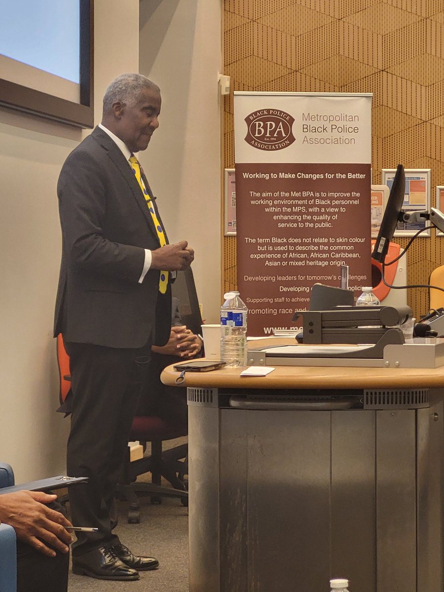 David Michael speaking at #MetBPA30th anniversary <a href="/metpoliceuk/">Metropolitan Police</a> <a href="/NBPAUK/">NBPA</a> and pays tribute to Ron Hope, former BPA Chair who passed some two years ago