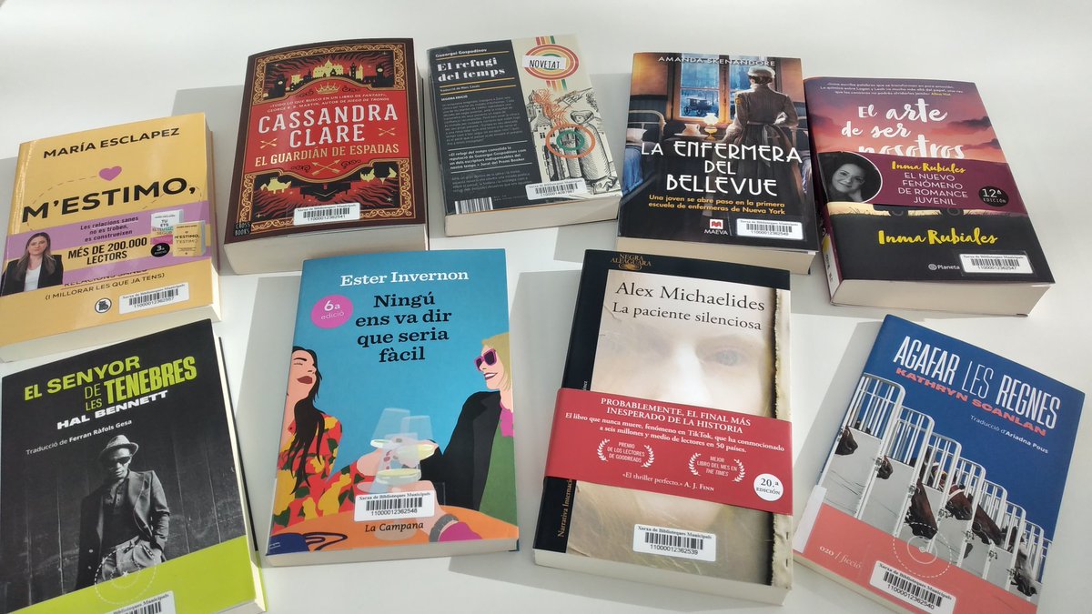 bnavarclessv's tweet image. Novetats 📚 Novetats 📚 Novetats 📚 Novetats 💚
Aquestes i moltes altres novetats trobareu a la biblioteca, gràcies a la Subvenció OSIC  @cultura_cat 
@ajnavarcles @bibliotequescat @bibliotequesXBM 
#OSICNavarcles @CulturaCCentral