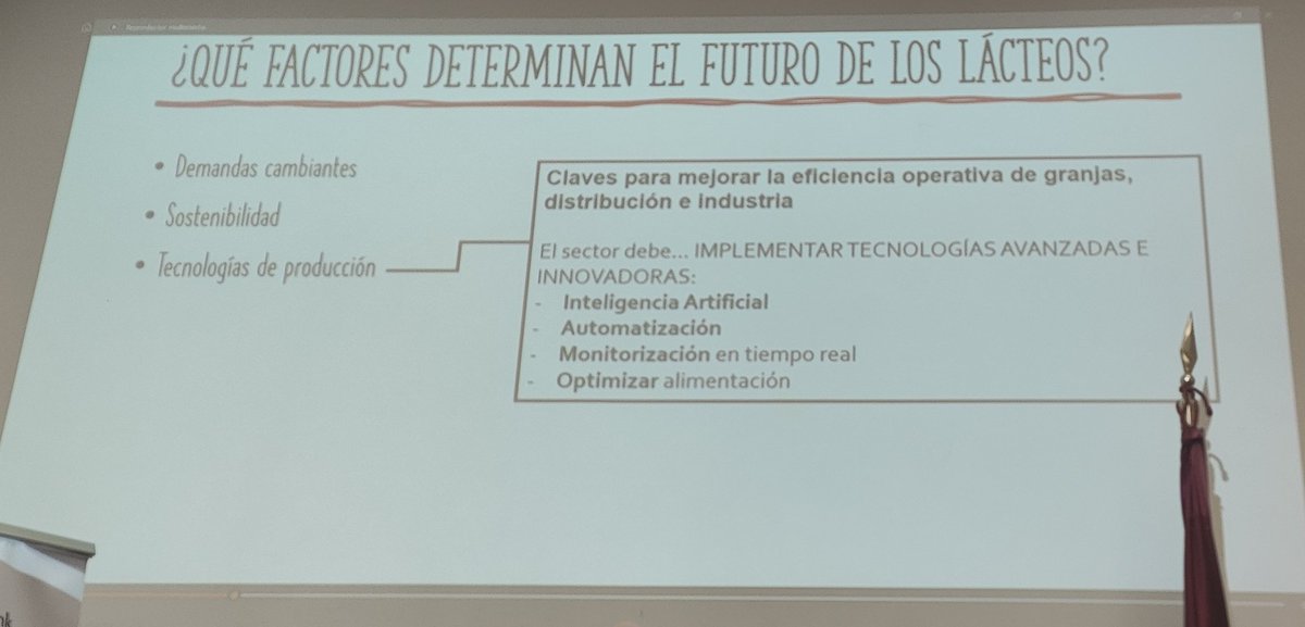 La profesora <a href="/BerrugaIsa/">Isa Berruga</a>, directora <a href="/idr_uclm/">IDR UCLM</a>, expone cómo innovar para el éxito en el sector lácteo. 
Es un sector agroalimentario estratégico en facturación y empleo. En el entorno actual es necesario q apueste x innovación favoreciendo sostenibilidad y aplicación de tecnología