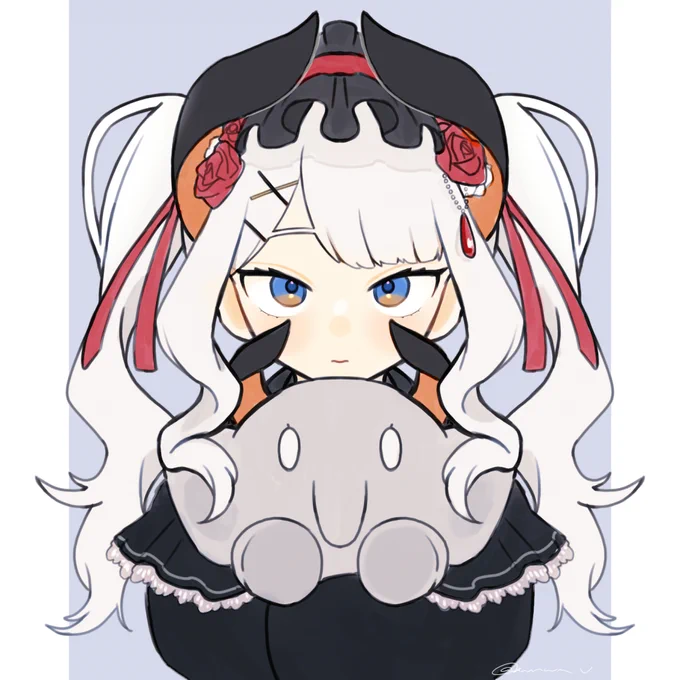 幼い亜人の子#絵リファ 