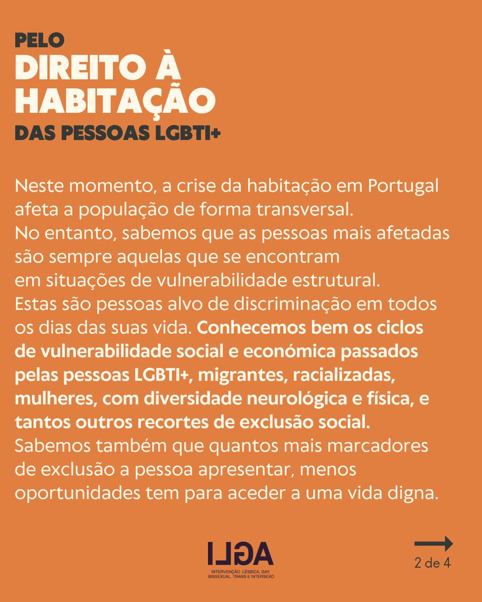 ilgaportugal's tweet photo. Hoje, dia 28 de setembro, saímos coletivamente à rua mais uma vez pelo direito à habitação, e cabe-nos apelar à participação nas várias manifestações que estão convocadas por todo o país. 

👉 Consulta as cidades que terão manifestações em @casaparaviverpt

✊🏳️‍🌈🏳️‍⚧️ https://t.co/GkGbLvUPMv