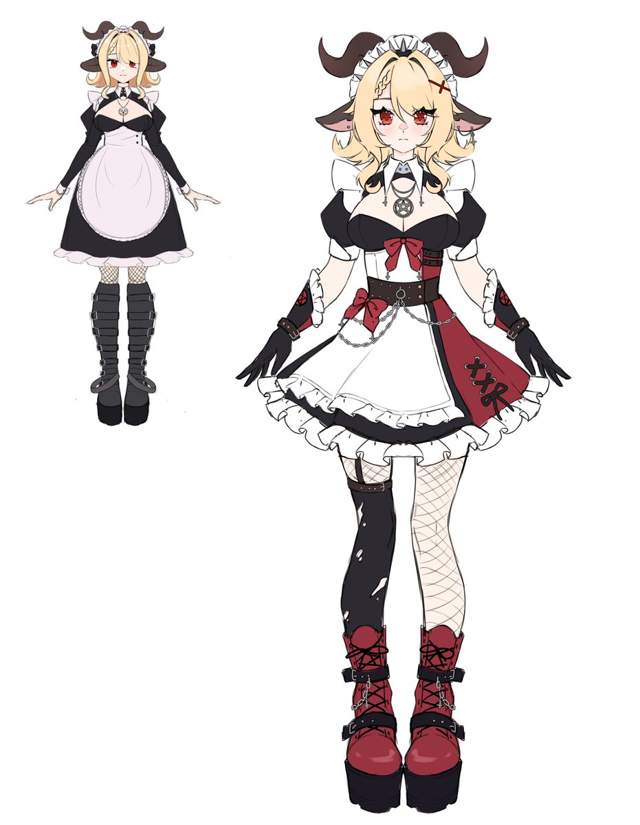 mokimioki's tweet image. Some redesigns for vtubers