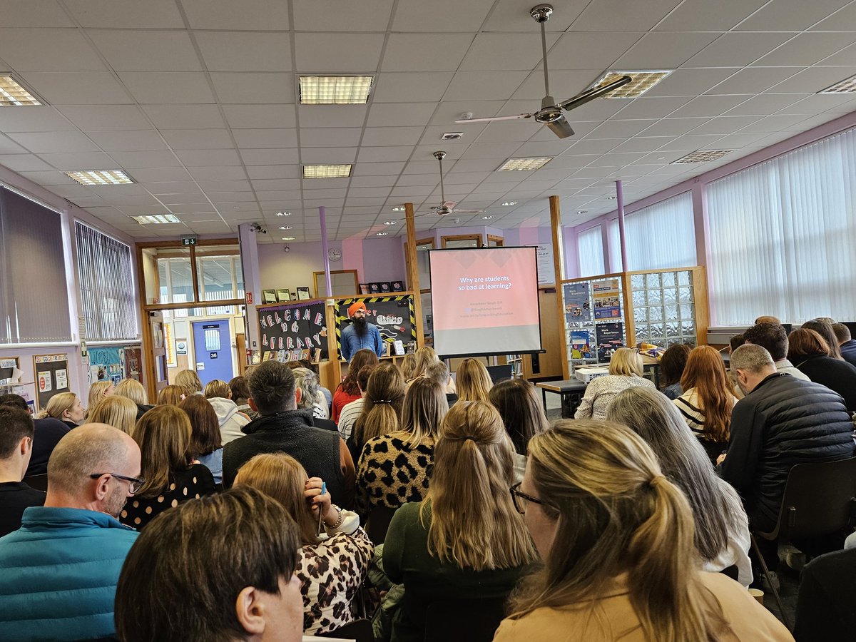 Mark Roberts (@mr_englishteach) on Twitter photo Absolutely rammed for <a href="/SinghAmarbeerG/">Amarbeer Singh Gill</a>'s session "Why are students so bad at learning?" <a href="/researchEDBelf/">ResearchED Belfast</a> #redbelf Absolutely rammed for <a href="/SinghAmarbeerG/">Amarbeer Singh Gill</a>'s session "Why are students so bad at learning?" <a href="/researchEDBelf/">ResearchED Belfast</a> #redbelf