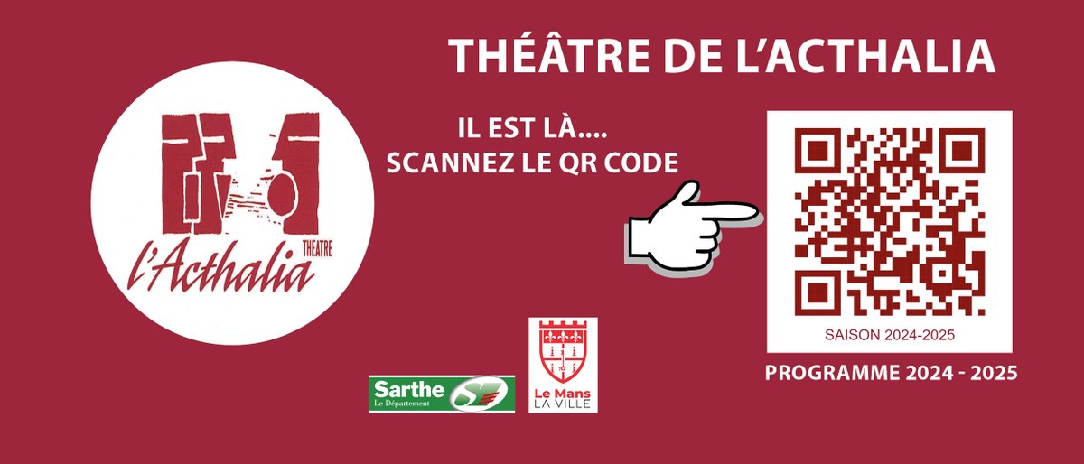 Le programme de la Saison Culturelle 2024-2025 est dévoilé.
Réservez-vous places et abonnez-vous au 06 10 53 38 40 - acthalia@hotmail.fr