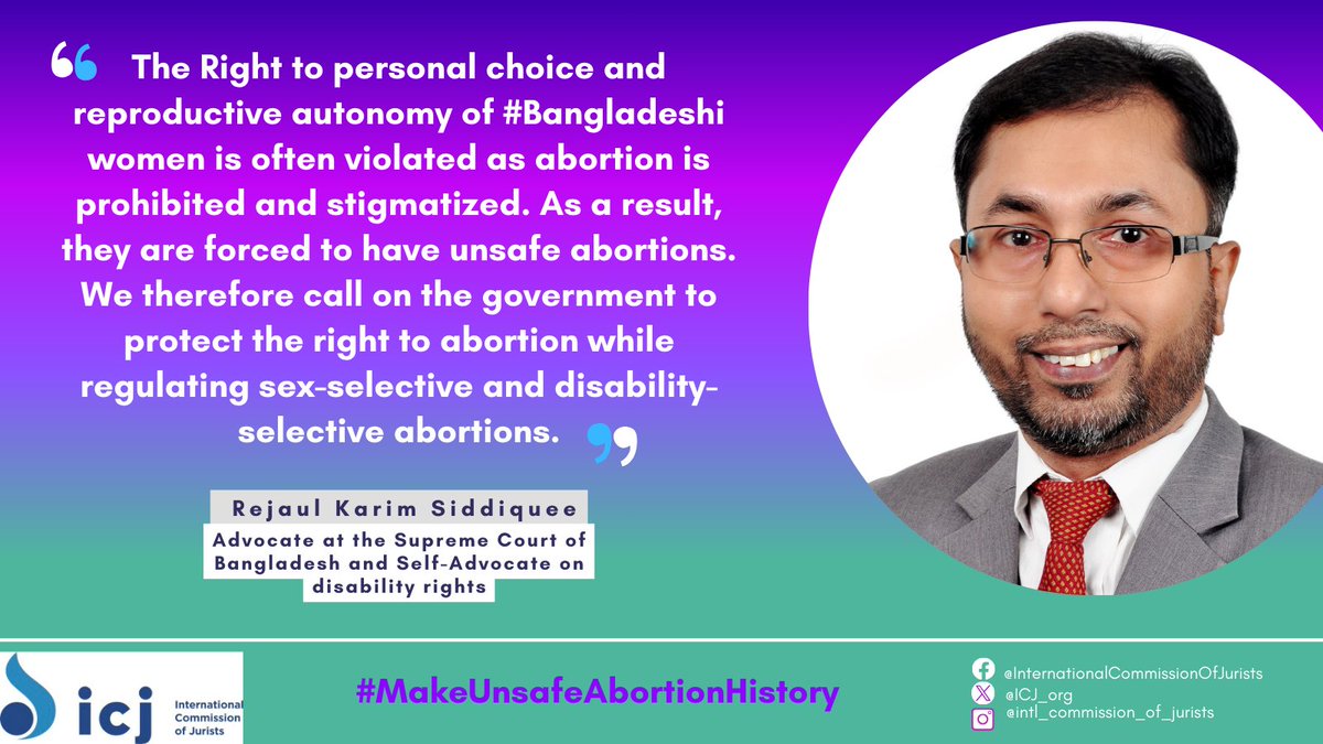 ICJ_org's tweet photo. 3/5 #MakeUnsafeAbortionHistory #SafeAbortion #8MPs #HumanRights #WomensRightsAreHumanRights @KarimSiddiquee https://t.co/4ASZ6QP5AQ