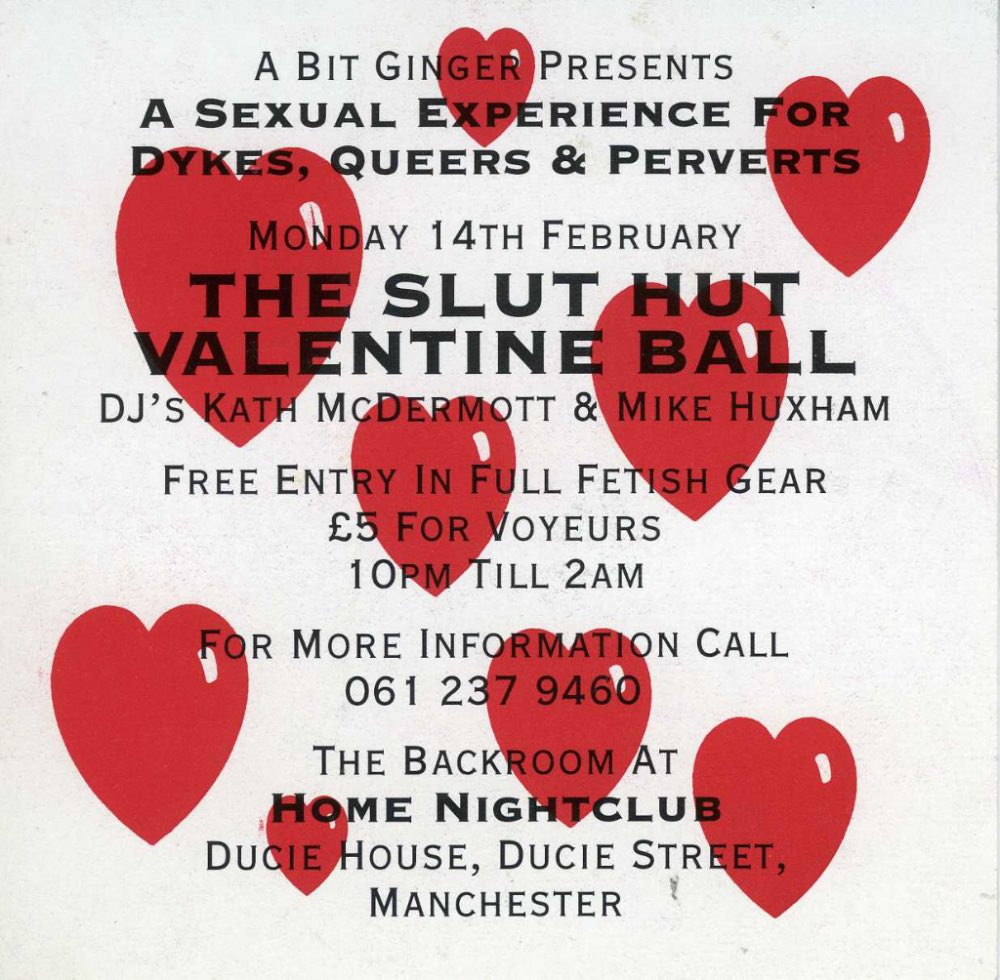 MDMArchive (@mdmarchive) on Twitter photo Flyer
Kath McDermott, Mike Hux
Home (Club)
14th February 1991
Slut Hut Valentine Ball at Home, Ducie St
Added 27th September 2024 by Stephen Kingston
<a href="/kathmcd22/">Kath McDermott</a> #stephenkingston Flyer
Kath McDermott, Mike Hux
Home (Club)
14th February 1991
Slut Hut Valentine Ball at Home, Ducie St
Added 27th September 2024 by Stephen Kingston
<a href="/kathmcd22/">Kath McDermott</a> #stephenkingston