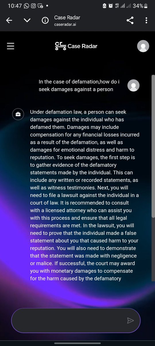 Congratulations <a href="/AgboObinnaya/">AGBO OBINNAYA</a>
Congratulations <a href="/UseCaseRadar/">Case Radar</a> Having reached this milestone....the best is yet to come    

#Lawtech
 #UseCaseRadar 
 #LawandAI
 #UseCaseRadarchallenge