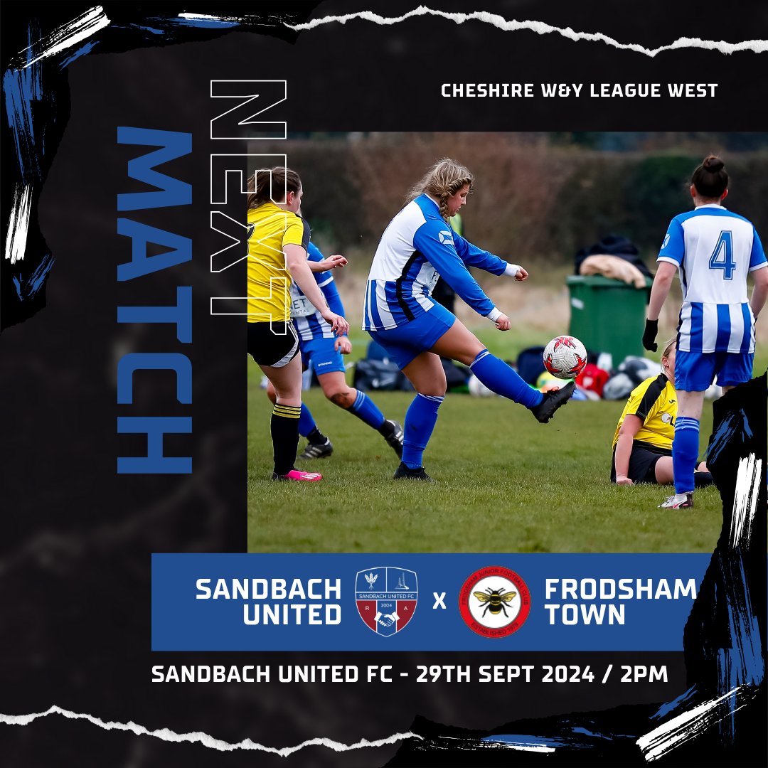 Tomorrow is our first home game of the season 🙌

Please come and show your support as we face Frodsham in our fourth fixture! 🩵 #UpTheBach