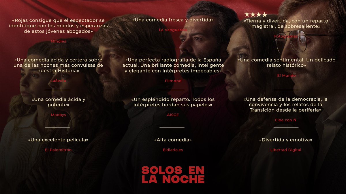 Cosas bonitas que dicen de nosotros. SOLOS EN LA NOCHE sigue en los cines :) solosenlanoche.es/entradas/