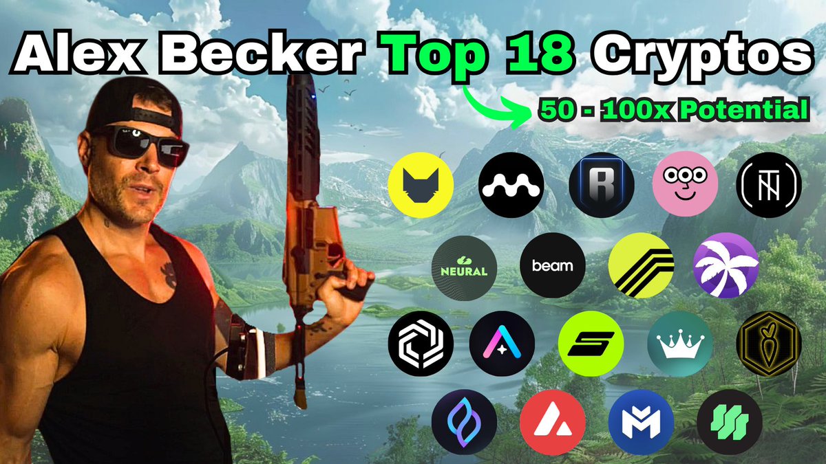 Alex Becker Just Revealed His Top 18 Gaming Coins for 2024! He claims some  of these coins have 100x Potential🤯 Here are all 18 Cryptos + @ZssBecker  comments on each:👇 --------------------- 1. $