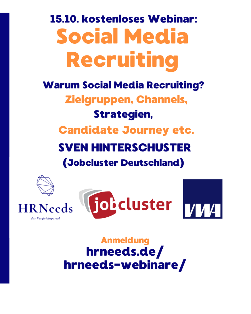 HrneedsH's tweet photo. Kostenloses Webinar: Social Media Recruiting
https://t.co/bMSEEbEGQ3 https://t.co/onlx21ugsv