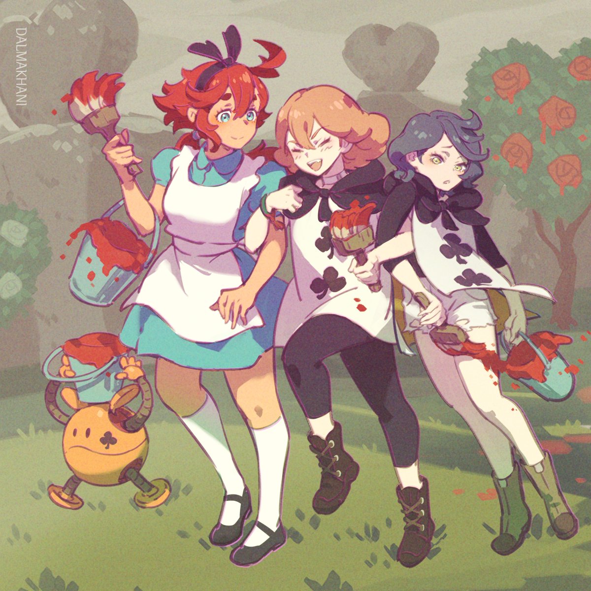アリス ,スレッタ・マーキュリー 「Suletta in Wonderland 7バラ アリス ,スレッタ・マーキュリー 「Suletta in Wonderland 7バラ