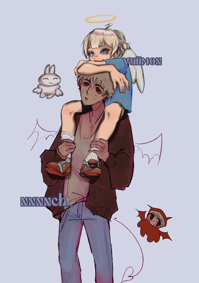 nnnnch02's tweet photo. коллаб з @yuiimon!^^ наші оски https://t.co/aPDLiXphmv