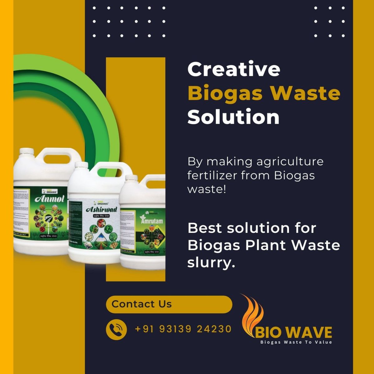 BiowaveTechno's tweet photo. Redefining waste management: generating biogas from slurry to create a cleaner, more sustainable environment. 🌎♻️
.
Visit Us @
https://t.co/wlbnaiUYJ7
Or Contact us @ (+91) 9313924230
.
#BiogasEnergy #RenewableFuel #EcoFriendlyPower #SustainableFarming  #GreenTechnology https://t.co/uhy5Ly0hr5