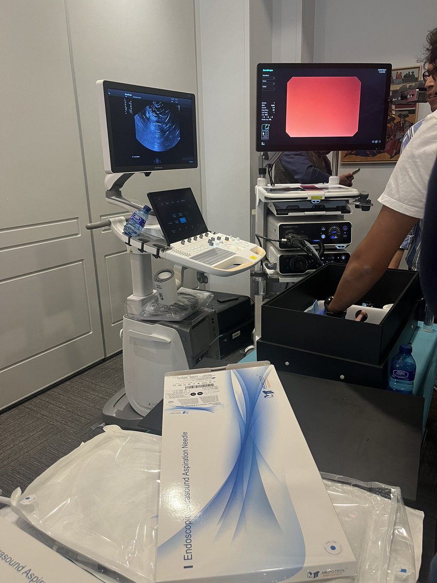 AESPANC's tweet image. Biopsia hepática guiada por  ecoendoscopia en el taller práctico de residentes de Enfermedades Pancreáticas 

@STEndoscopia 
#AESPANC