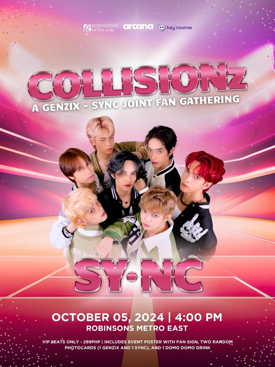 GV991's tweet photo. Get ready PPOP Fans and mga Ka-vibes

The ultimate fan gathering of @GenZixOfficial and @thesyncph 

October 05, 2024 , 4PM
Robinsons Metro East, GF
VIP Seats are now available for 299PHP. 

#GV991 #YourGoodVibes #GenZix #SYNC #PPOP  #PPOP #PPopRise https://t.co/Ex4IKaYpds