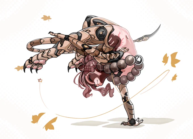 warrior monk cyborg tanuki 