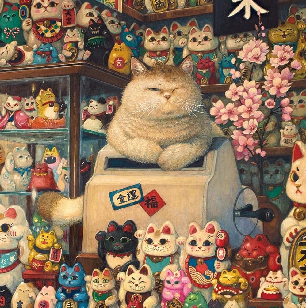 HanabiCommunity's tweet photo. Les 29 septembre, on fête le Maneki-neko Day au Japon! 🐱 Le terme maneki-neko vient de maneku («nviter) et neko (chat). Cette statuette porte-bonheur représente un chat assis avec une patte levée et est posée devant les magasins afin d'attirer les clients... et leur argent ! 💸 https://t.co/rDp5XRGnj9
