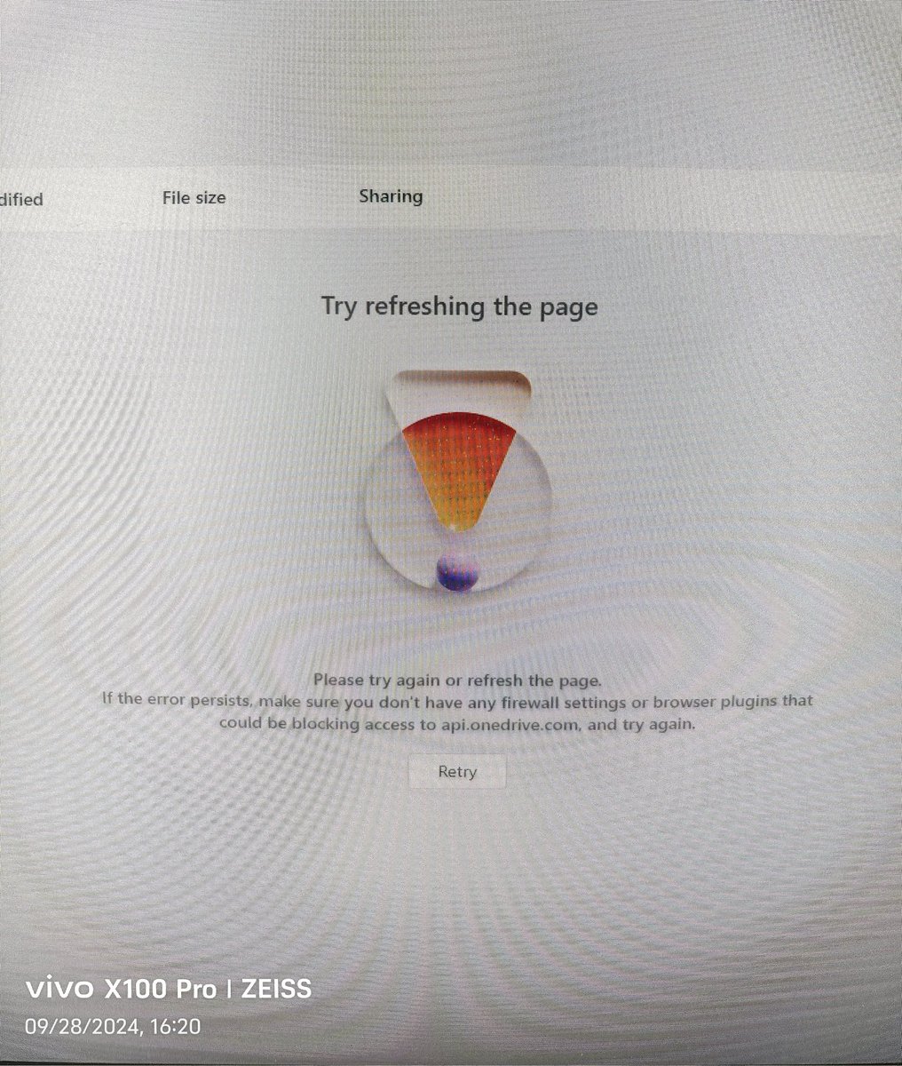 bsrvp's tweet photo. @onedrive @Microsoft Facing the issues with my OneDrive sync on Windows from the browser as well as one drive app. Request you to look into the issue https://t.co/eB0Rc5OFgA