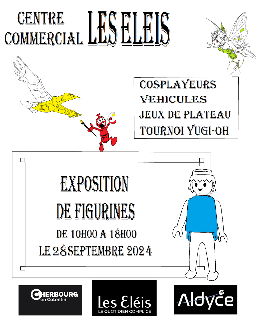 Venez nous voir nombreux dans la galerie des Eleis pour un évènement spécial en partenariat avec d'autres associations!