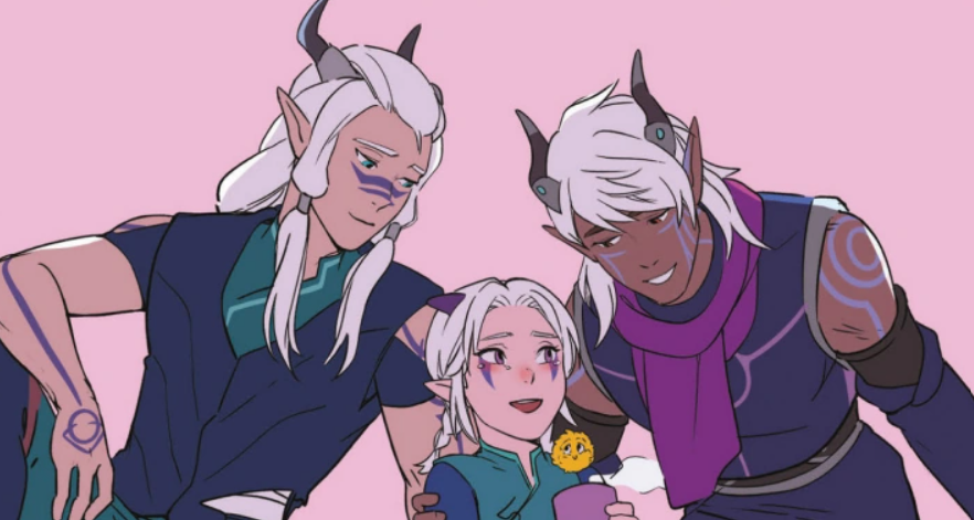 RaylaMyBaeyla's tweet photo. #TDParc3Week Day 6, my favorite family/character dynamics: Ruthari & Rayla, Callum & Ezran, Rayla & Callum, Amaya & Janai
#TheDragonPrince #ContinueTheSaga #GiveUsTheSaga https://t.co/IcpH6cgyrK